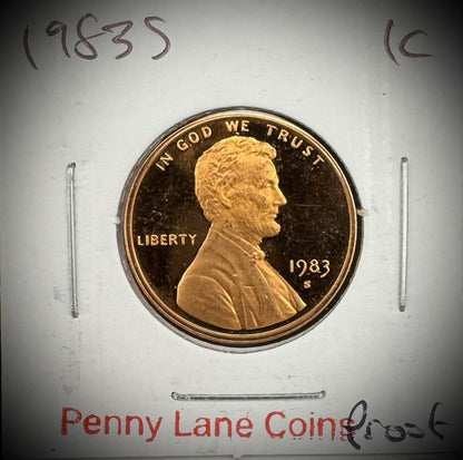 1980-1989 Lincoln Memorial Gem PROOF Cent 10 Coin Set8
