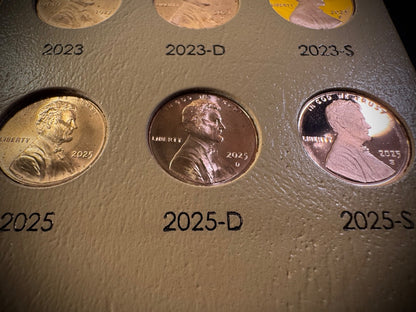 2022-2025 P D S Lincoln Shield Cent 12 Coin Business & PROOF Set NEW Dansco 81045