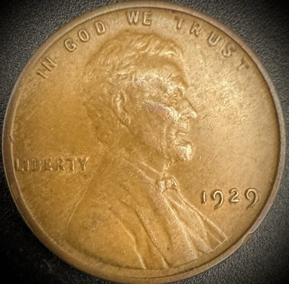 1929 Lincoln Wheat Cent Penny0