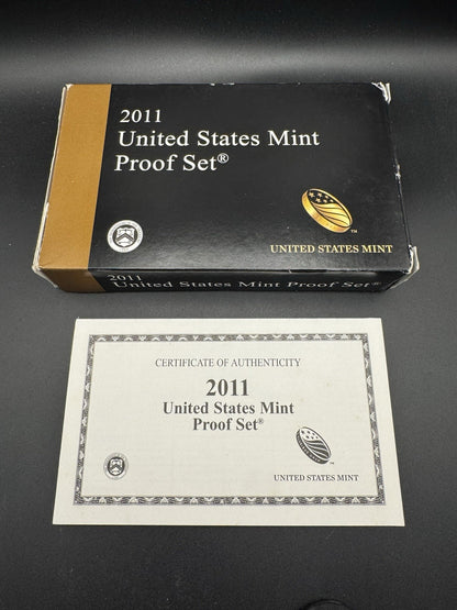 2011-S ATB Quarter GEM PROOF Clad 5 Coin Set w 2011 US Mint Box and COA9