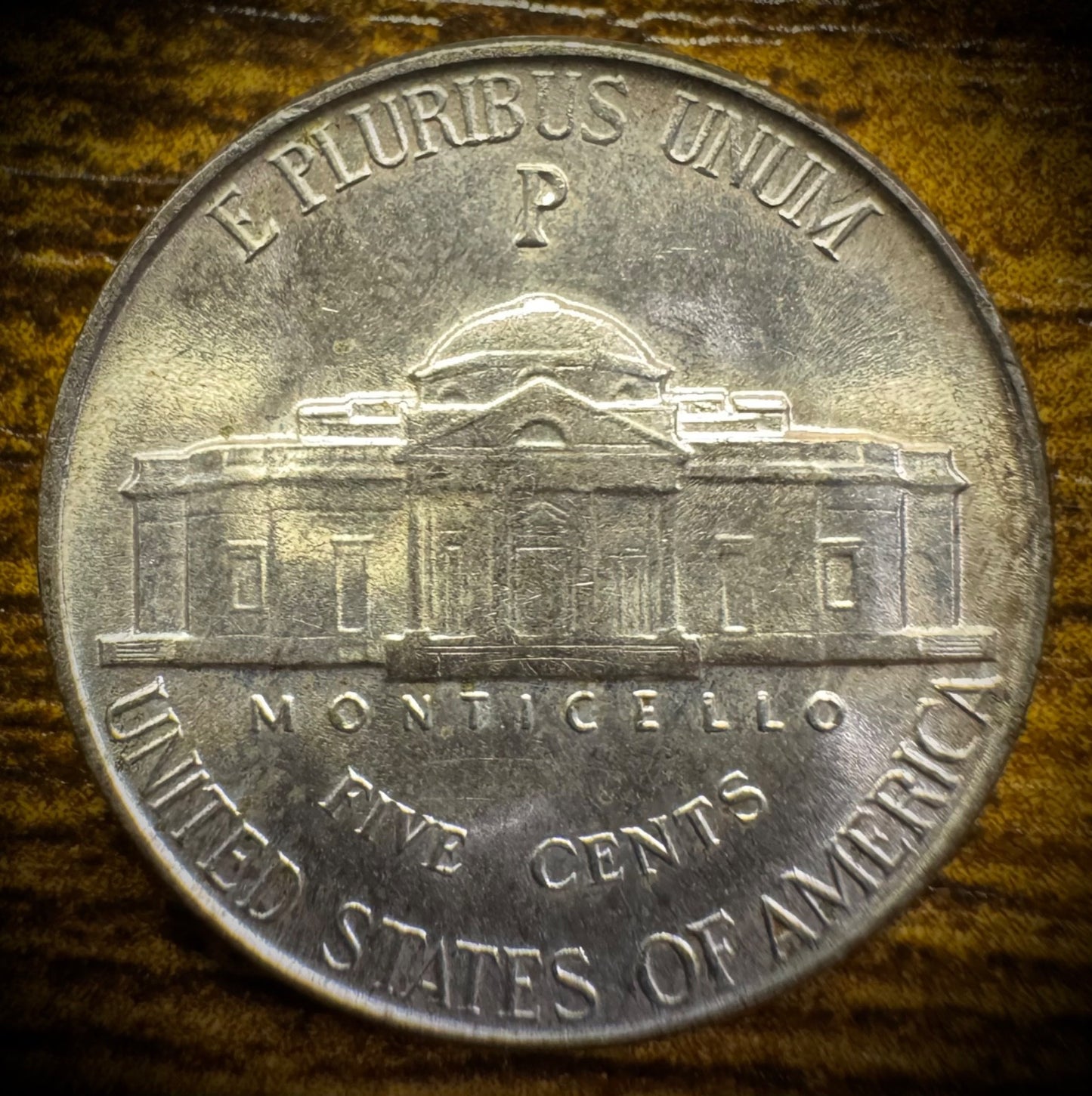 1943-P Uncirculated US Jefferson 5C World War II WW2 SILVER War Nickel1