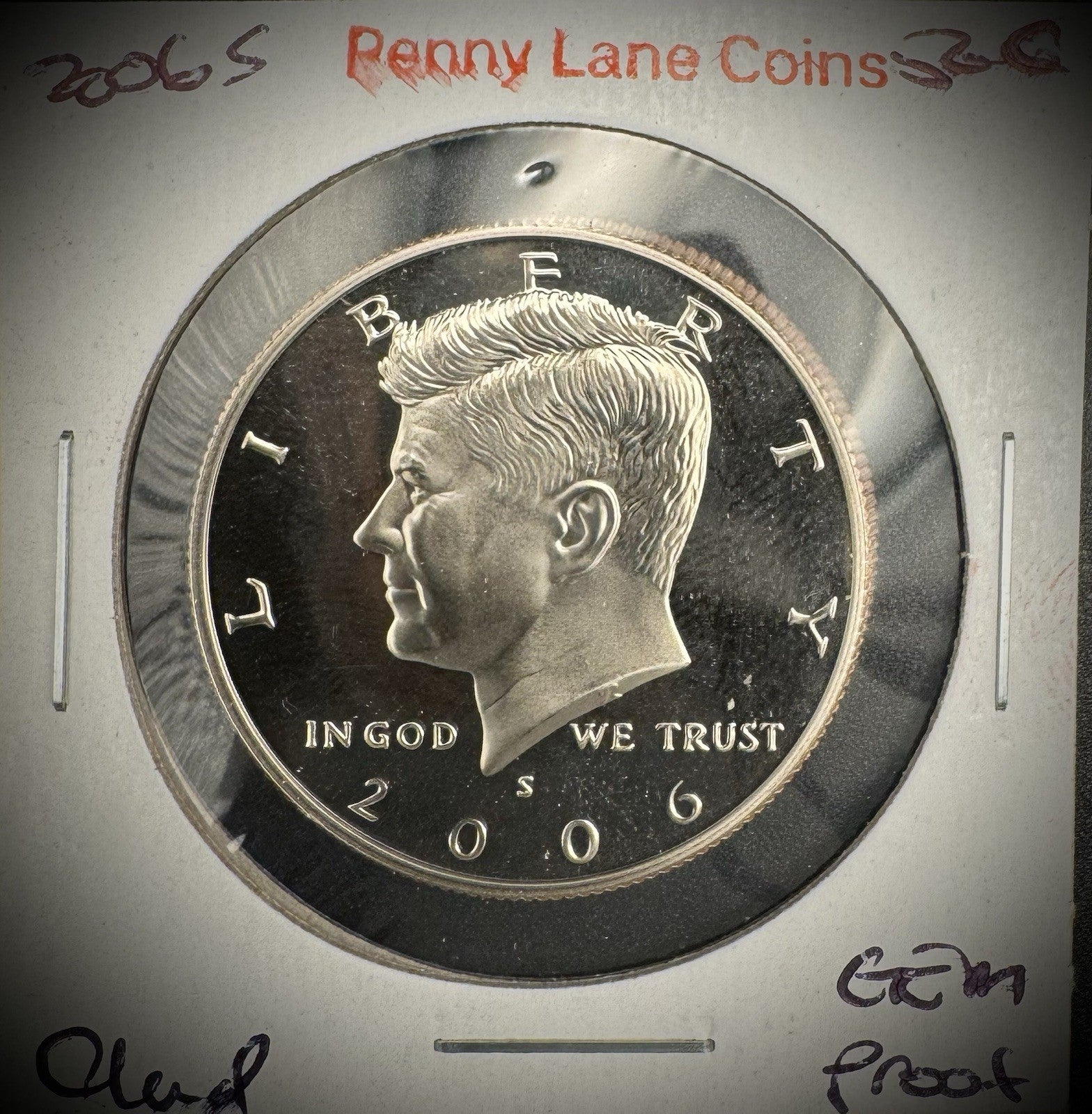 2006-S GEM PROOF Kennedy Half Dollar Clad 50C DEEP ULTRA CAMEO #42