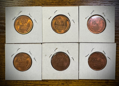 Lincoln Wheat Cent 1945-S 1950-S 1951-D 1953-D 1954-D&S 41 Coin Overstock Lot2