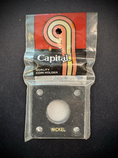 Capital Plastic Holder For 5 Cent Nickel 2x2 Black Quality Coin Holder Display0