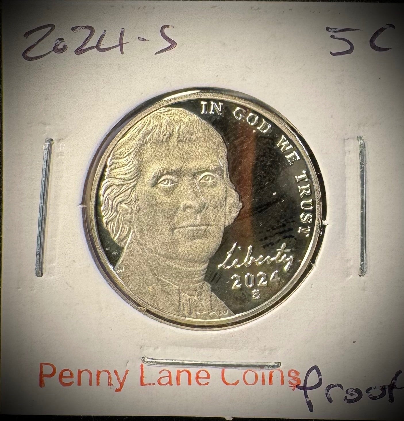 2024 Jefferson Nickel 5C P D S Uncirculated PROOF BU 3 Coin Lot6