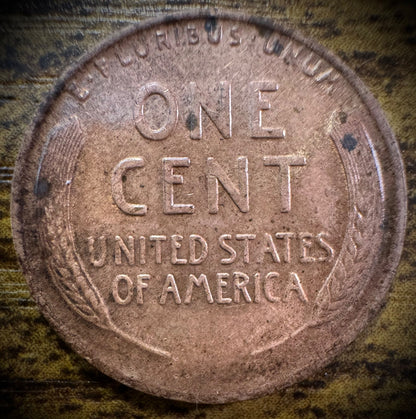 1915 Lincoln Wheat Cent AU TONED1