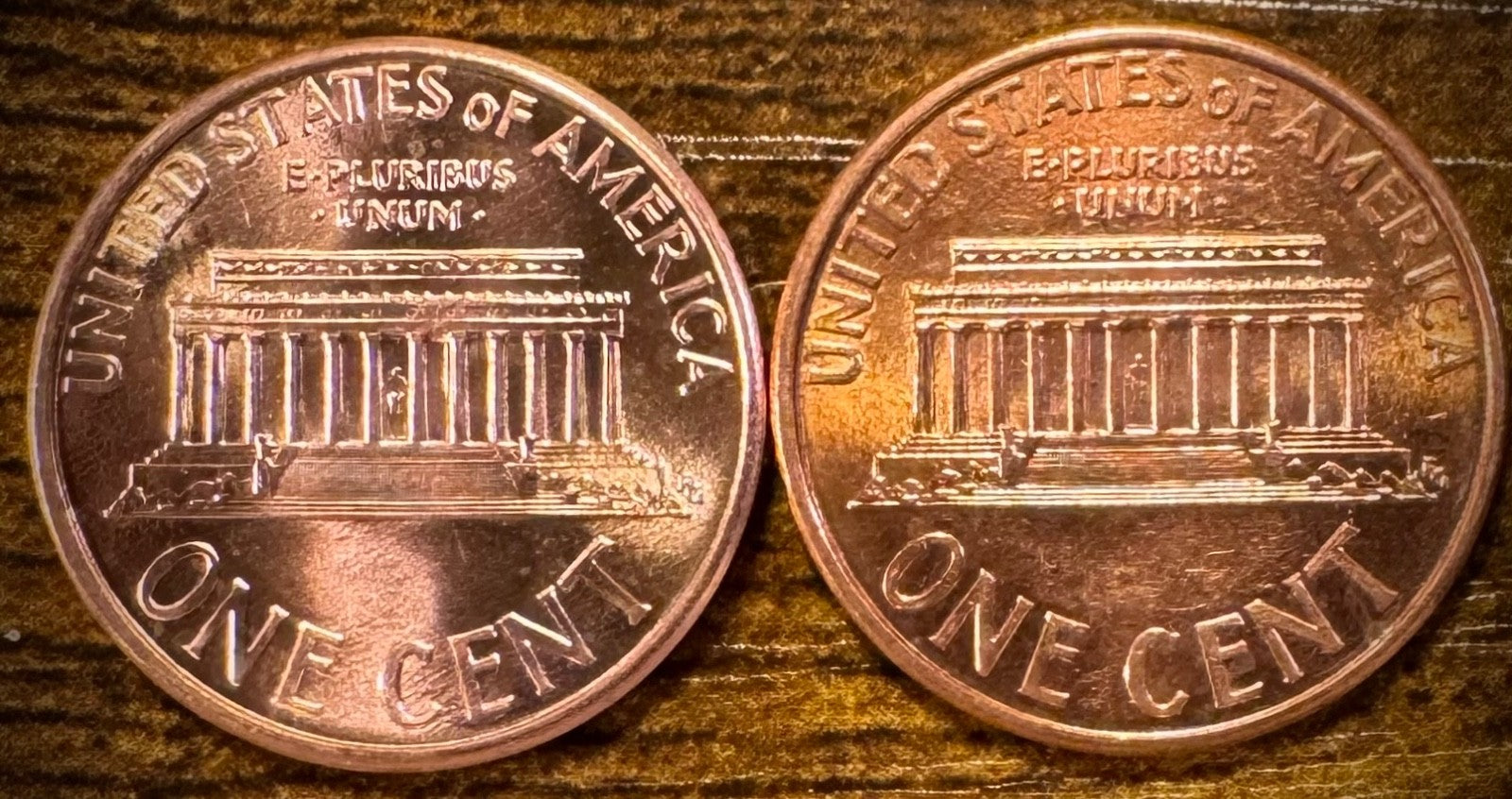 1996 P & D Lincoln Memorial Cent BU 2 Coin Set From Original Rolls1