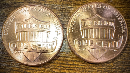 2012 Lincoln Shield Cent P D Uncirculated BU 2 Coin Lot From Original Rolls1