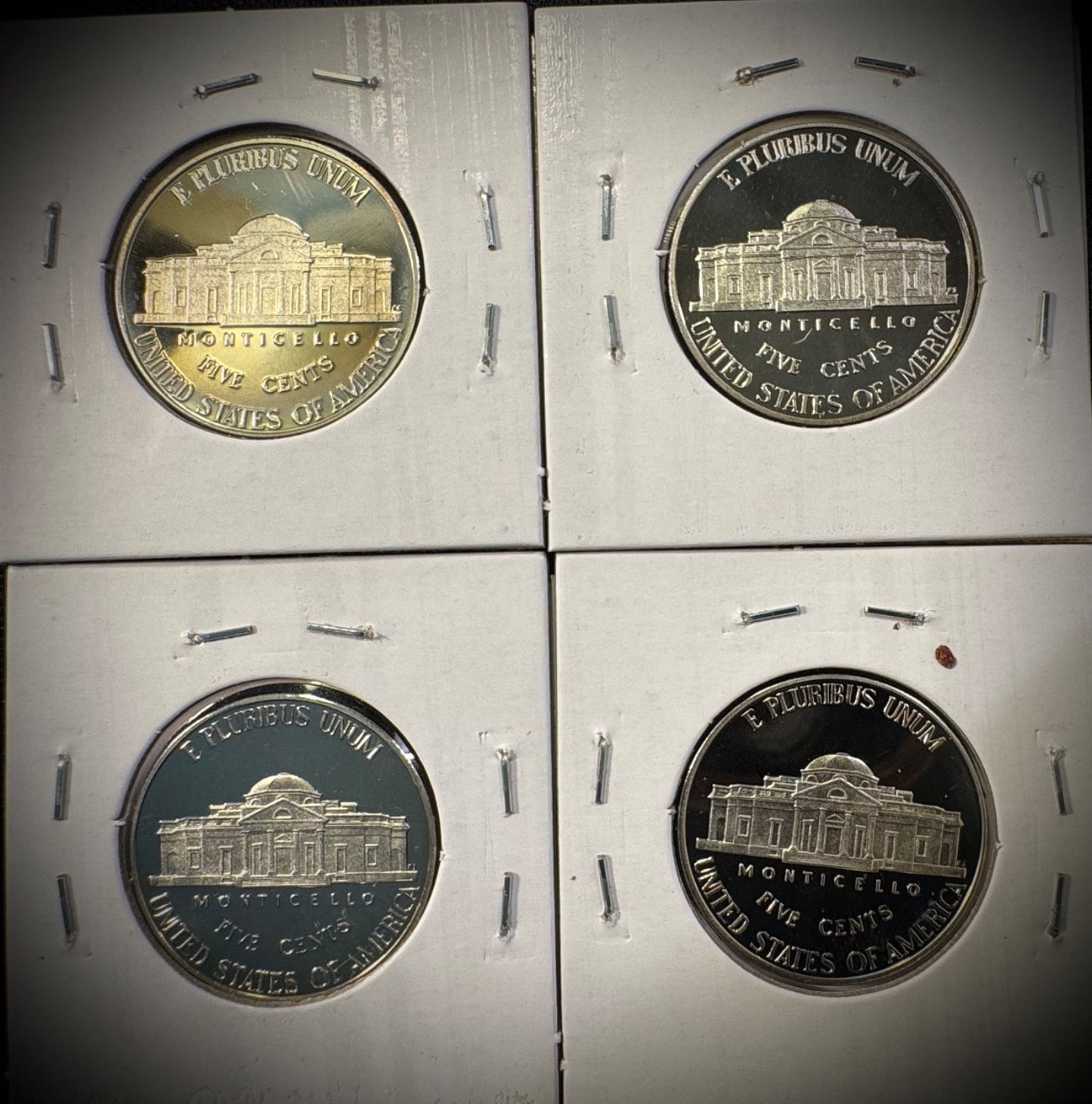 2016-2019 S Jefferson Nickel PROOF Coin Set Of 4 Consecutive Years3