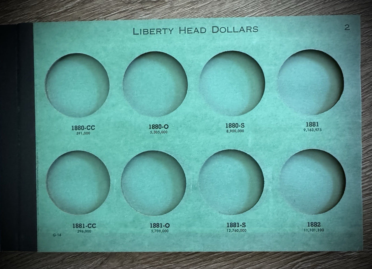 Never Used Vintage Meghrig Morgan Dollars 1878-1921 G-16 G-17 G-18 Albums Empty4