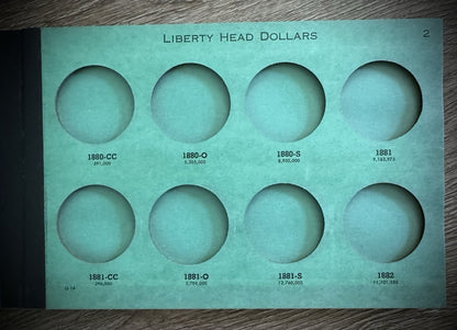 Never Used Vintage Meghrig Morgan Dollars 1878-1921 G-16 G-17 G-18 Albums Empty4