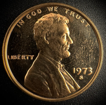 1973-S Lincoln Memorial Cent PROOF Coin0
