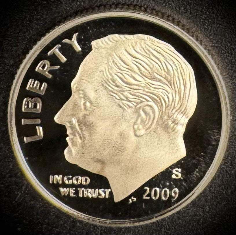 2009-S GEM PROOF Roosevelt Dime 10C Clad DEEP CAMEO Coin0