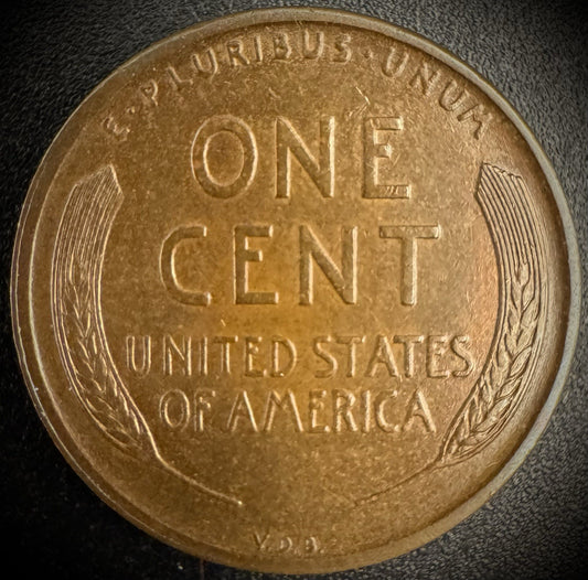 1909-P VDB Lincoln Wheat Cent Penny First Year Of Type AU #11
