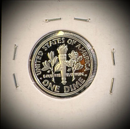 2019-S 99.9% SILVER And Clad PROOF Roosevelt Dime 10C .999 Fine Lot Of 2 Coins7