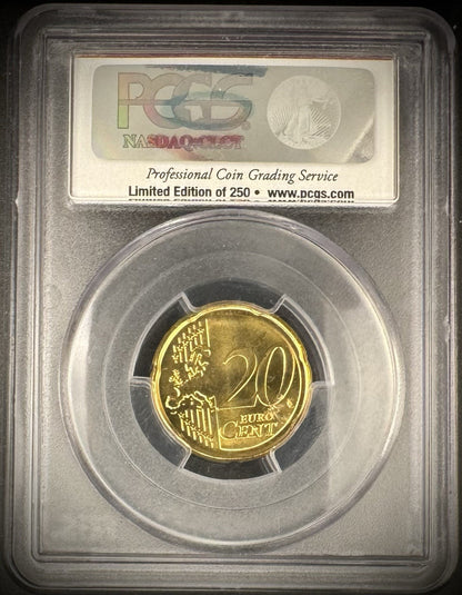 2010 20 Euro Cent PCGS Luncheon January 6, 2012 Limited Edition Of 200 SAMPLE1