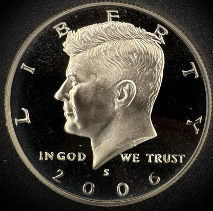 2006-S GEM PROOF Kennedy Half Dollar Clad 50C DEEP ULTRA CAMEO #20