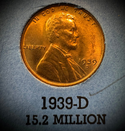 1909 VDB-1974 P D S Lincoln Cent Starter Set 154 Coins 1960-D Small Date Whitman12