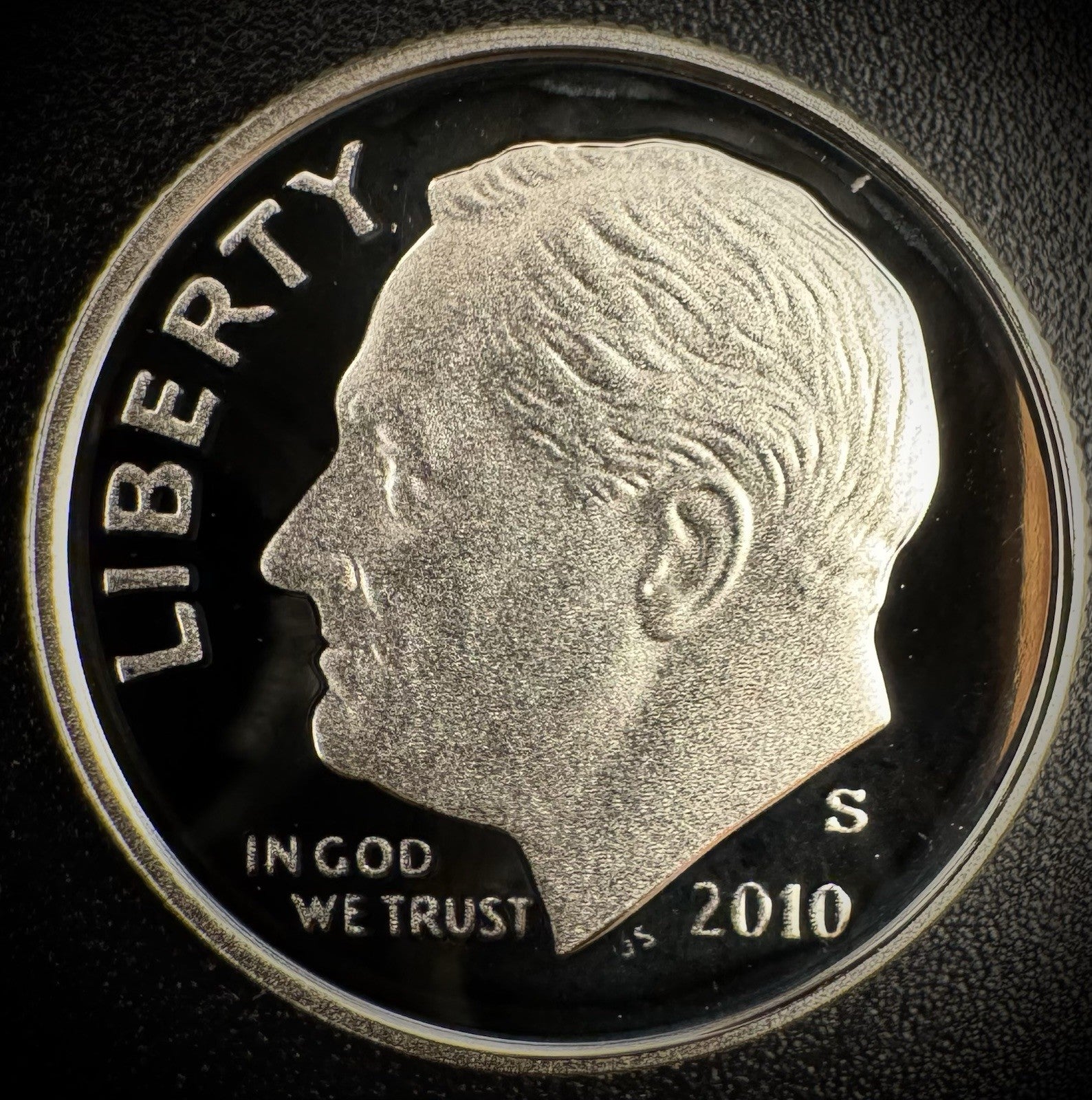 2010-S 90% SILVER GEM PROOF Roosevelt Dime 10C .900 Fine DEEP CAMEO Coin0