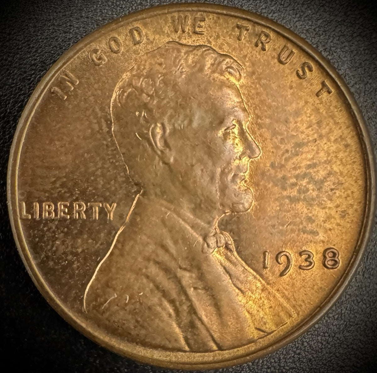 1938 Lincoln Wheat Cent Penny0