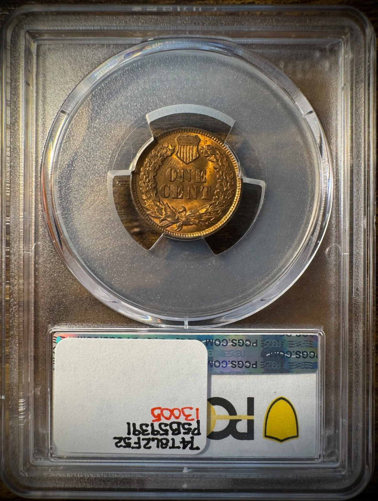 1898 Indian Head Cent Penny PCGS MS63RB1
