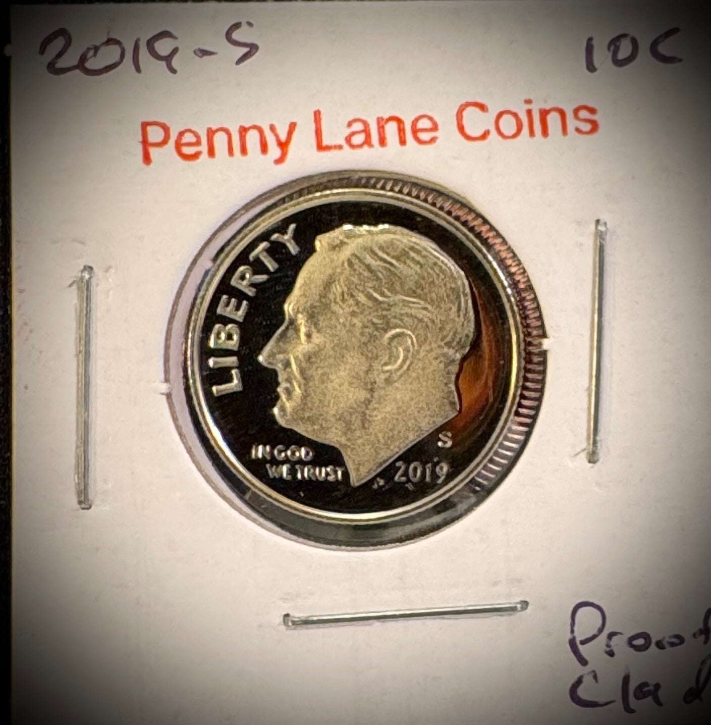 2019-S 99.9% SILVER And Clad PROOF Roosevelt Dime 10C .999 Fine Lot Of 2 Coins4