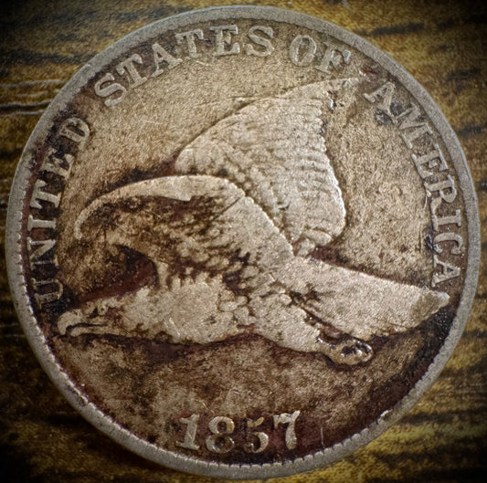 1857 Flying Eagle Cent Penny VF Great Type Set Coin0