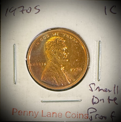 1970-S Lincoln Memorial Cent SMALL DATE PROOF Coin KEY DATE 0