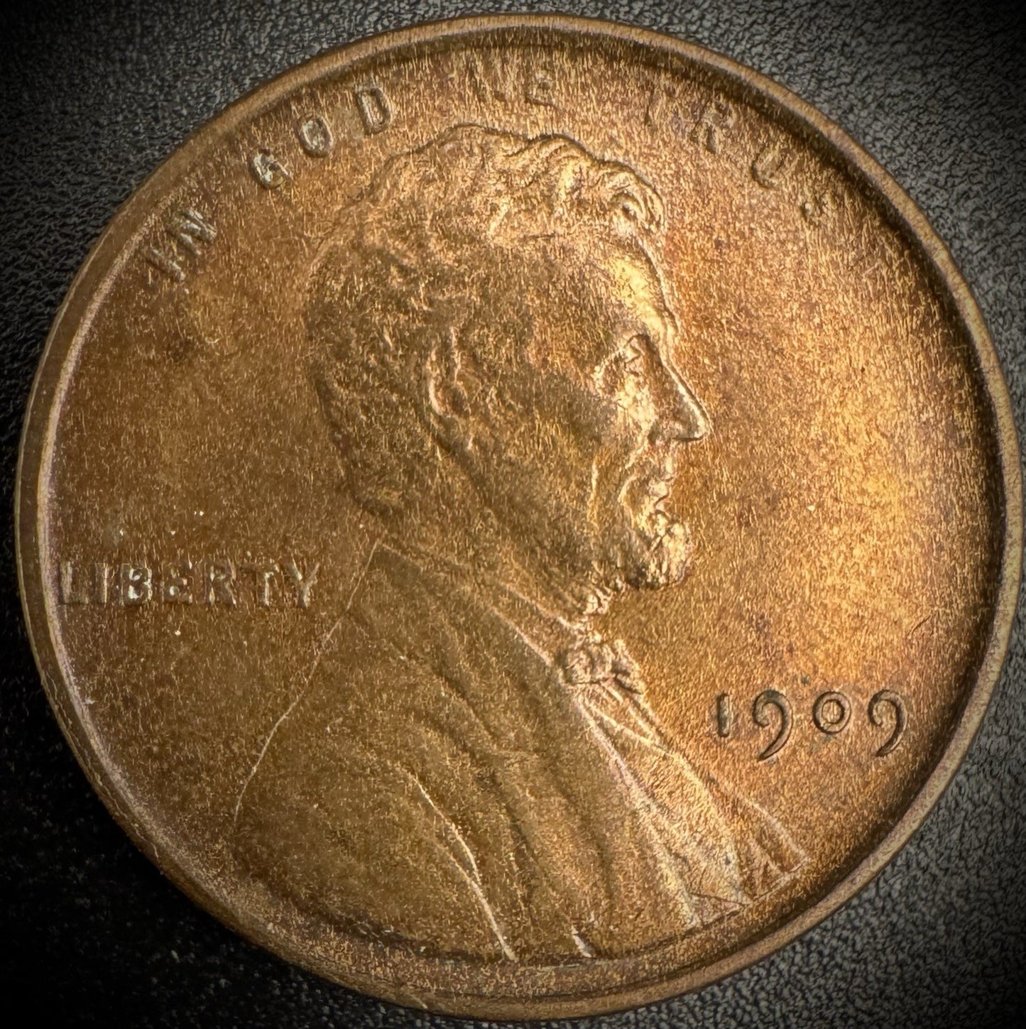 1909-P VDB Lincoln Wheat Cent Penny Uncirculated Toned First Year Of Type0