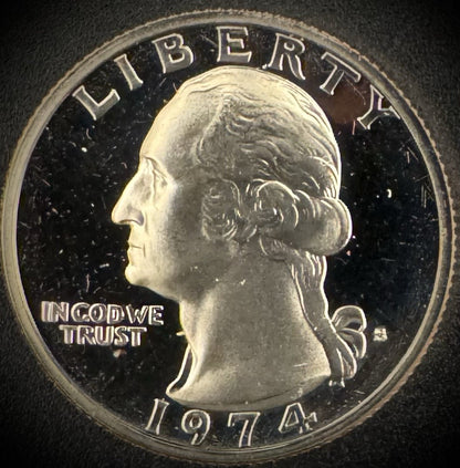 1974-S Washington Quarter PROOF Clad Coin0
