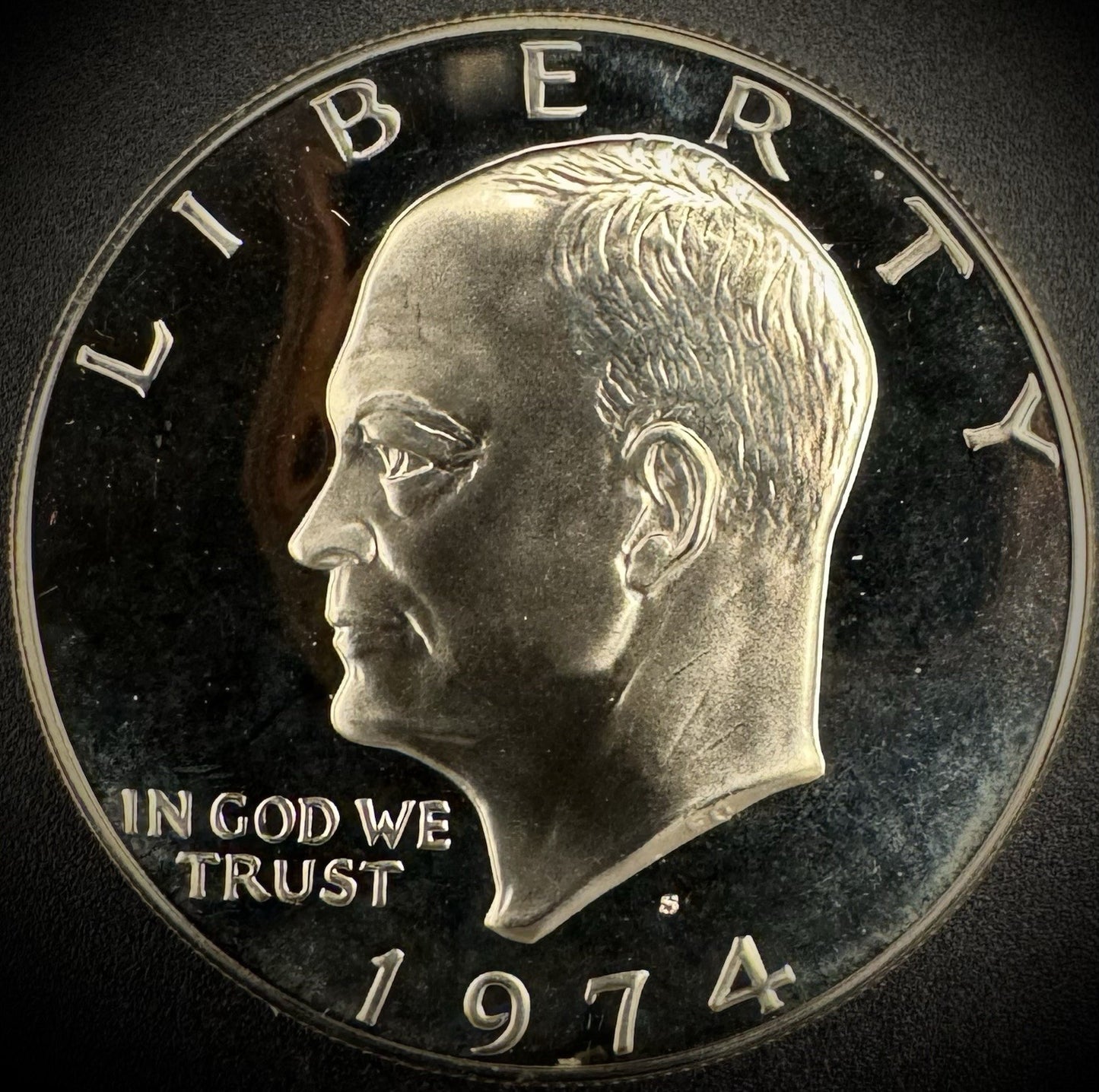1974-S Eisenhower Dollar Clad PROOF DEEP ULTRA CAMEO Coin0