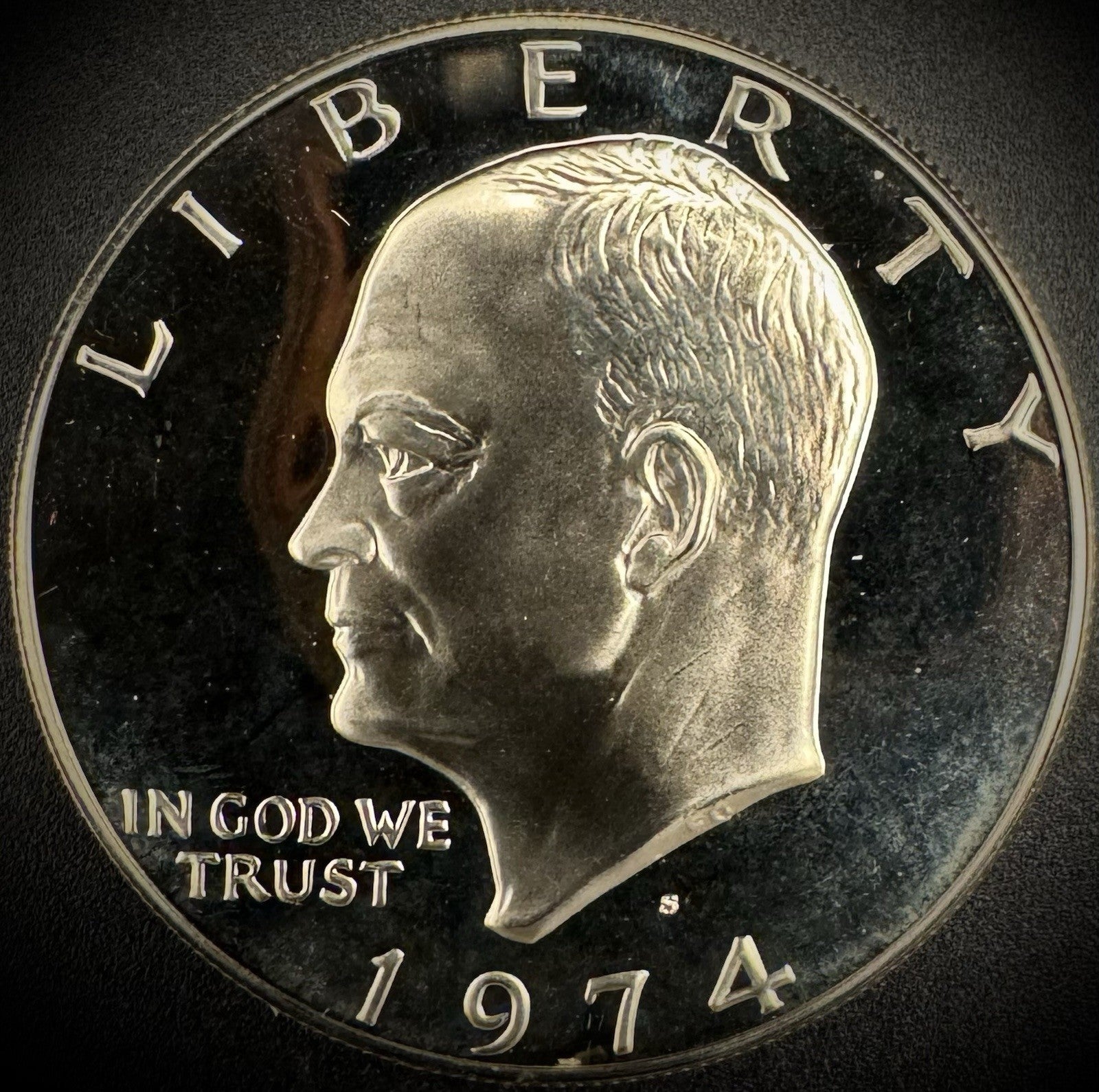 1974-S Eisenhower Dollar Clad PROOF DEEP ULTRA CAMEO Coin0