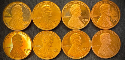1968-2009-S PROOF Lincoln Memorial & Bicentennial Cent 45 Coin Set3