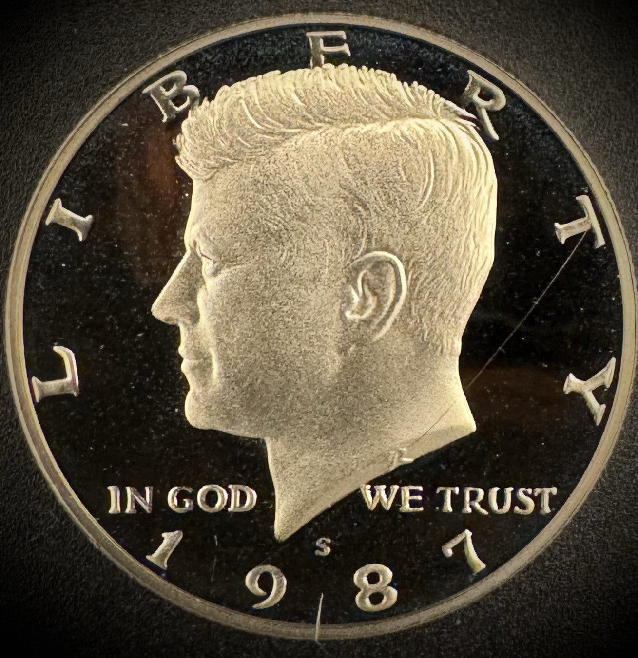 Impaired Kennedy Half Dollar PROOF Coin Lot Of 5 Clad & 1 Silver Coin READ MORE!6