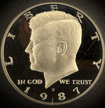 Impaired Kennedy Half Dollar PROOF Coin Lot Of 5 Clad & 1 Silver Coin READ MORE!6