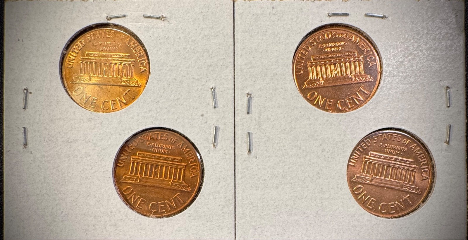 1971 P D S + S Lincoln Memorial Cent UNCIRCULATED + PROOF 4 Coin Lot1