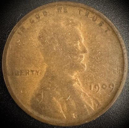 1909 Lincoln Wheat Cent Penny First Year Of Type #40