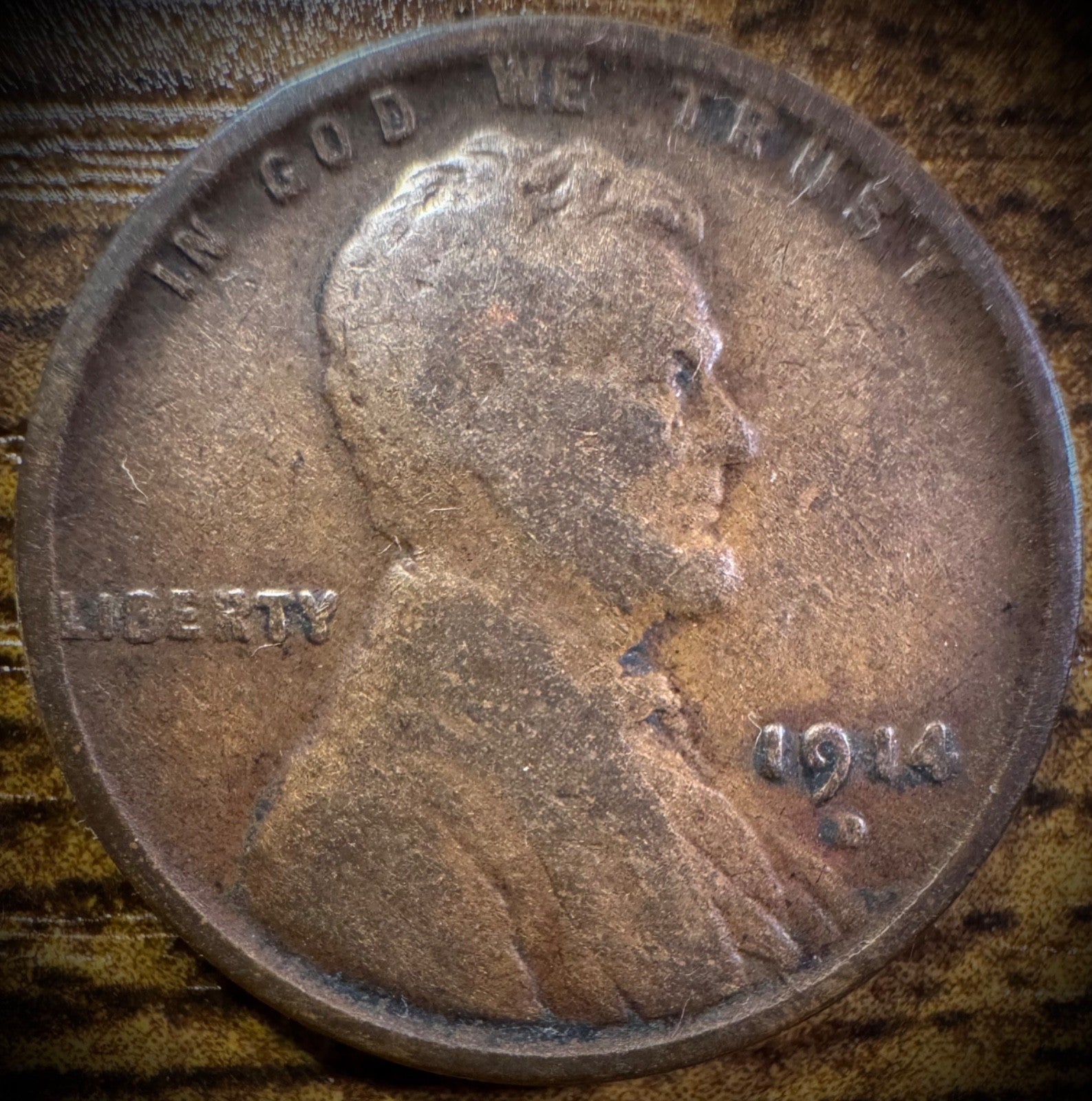 1914-D Lincoln Wheat Cent F 0