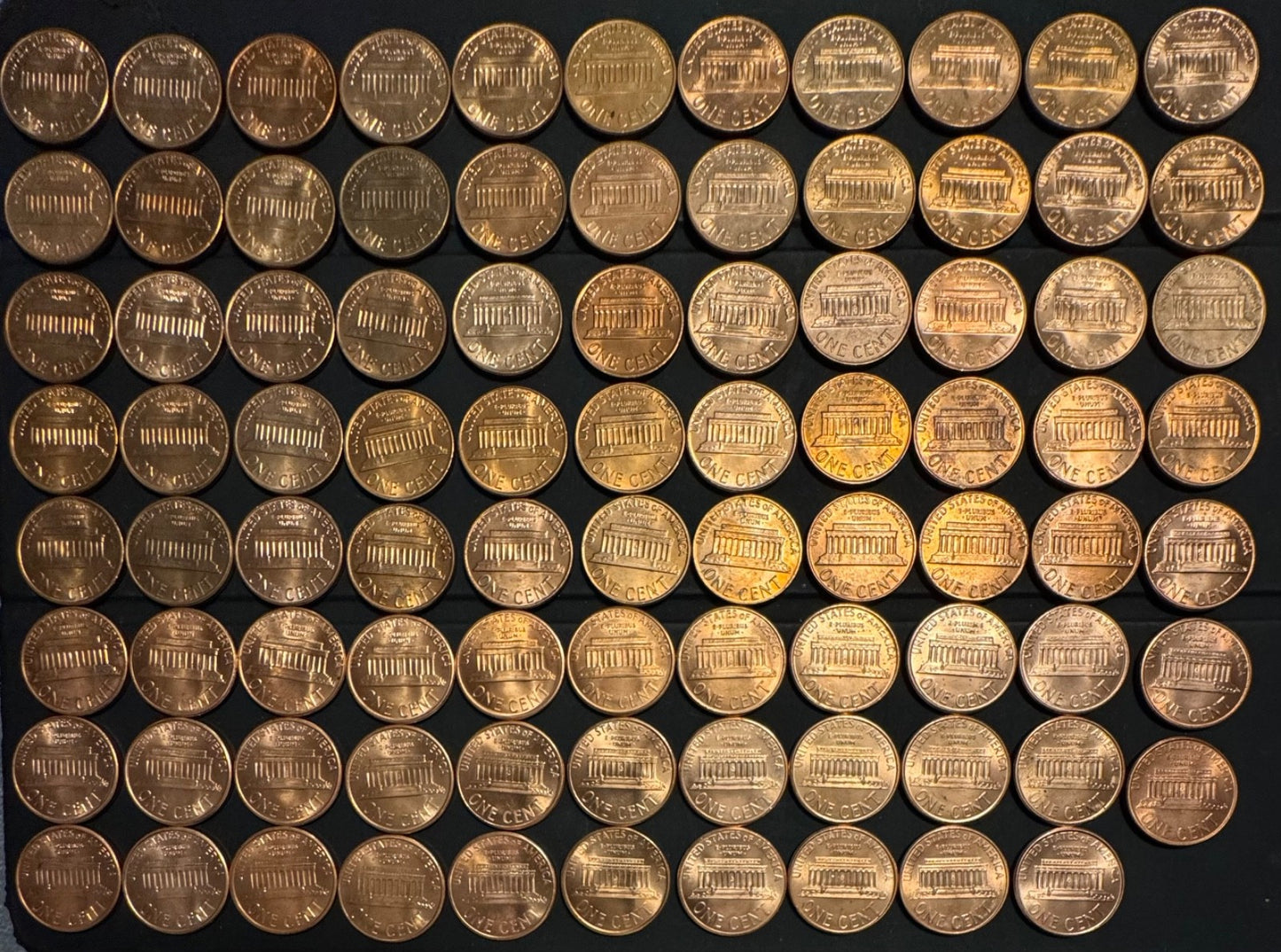 1959-2025 P D 1968-74 S Lincoln Cent Penny Uncirculated BU COMPLETE Set1