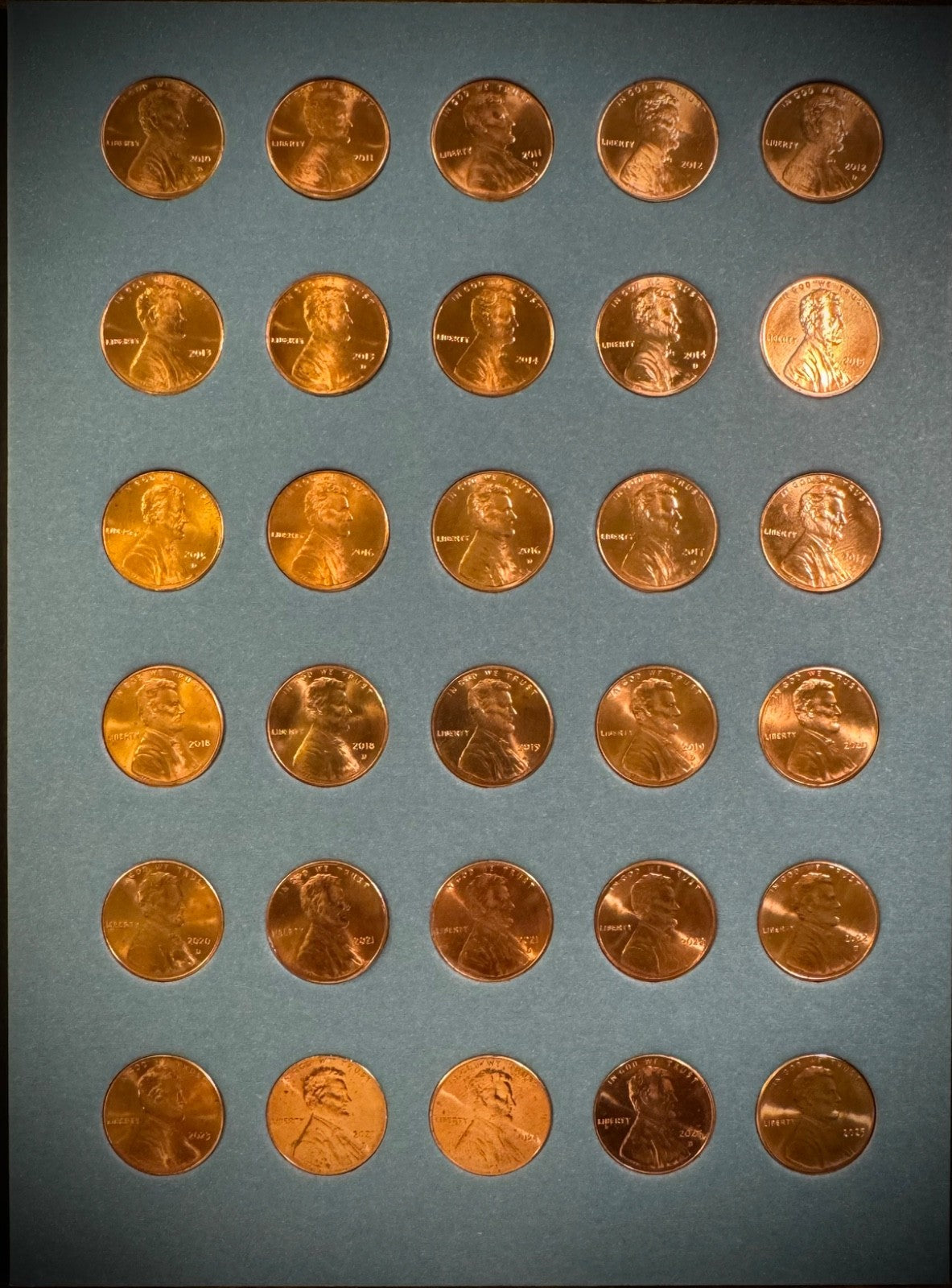 1999-2025 P D BU Lincoln Memorial Shield Cent Set In Whitman Album 61 Coins2