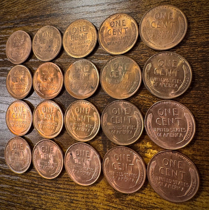 1936 Lincoln Wheat Cent Brilliant Uncirculated And Uncirculated Lot Of 20 Coins6