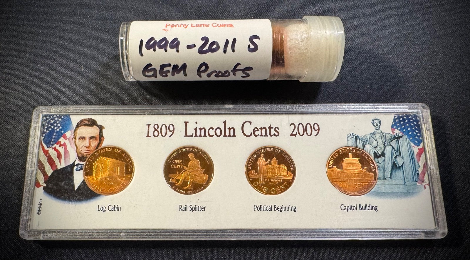 1999-2011 S Lincoln Memorial Bicentennial Shield Cent GEM PROOF 16 Coin Lot Set2