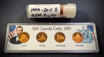 1999-2011 S Lincoln Memorial Bicentennial Shield Cent GEM PROOF 16 Coin Lot Set2