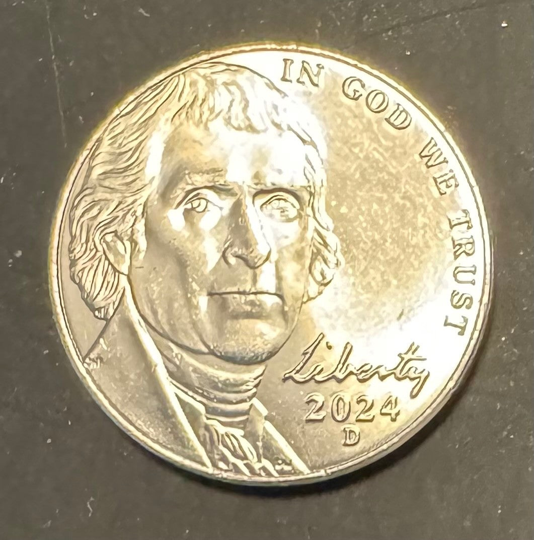 2024-D Jefferson Nickel Uncirculated BU From Original Rolls LOW MINTAGE2