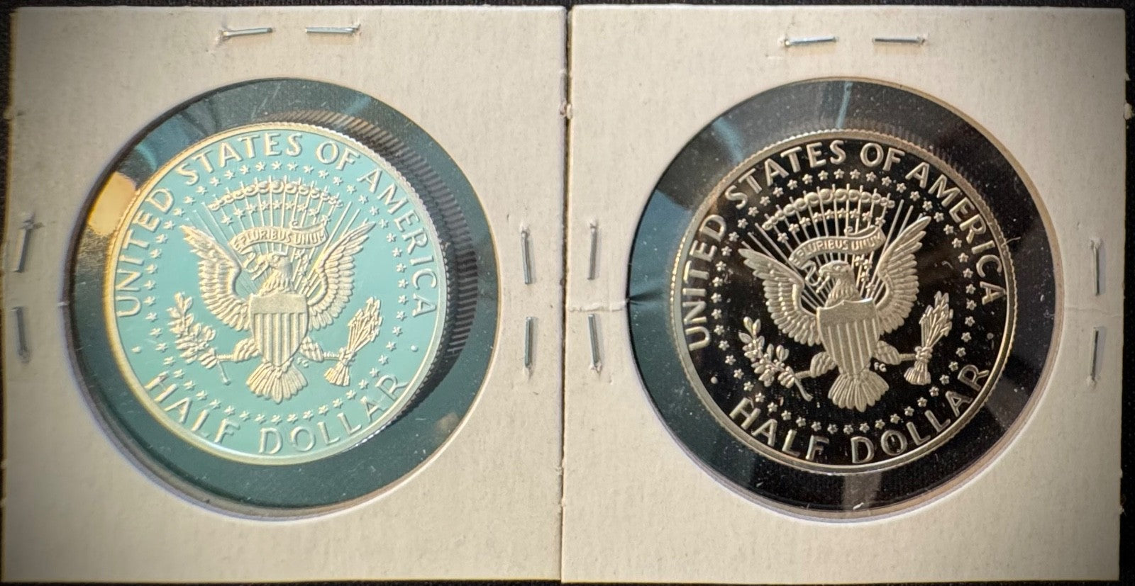 2016-S Kennedy Half Dollar GEM PROOF .900 90% Silver & Clad 2 Coin Lot Set1