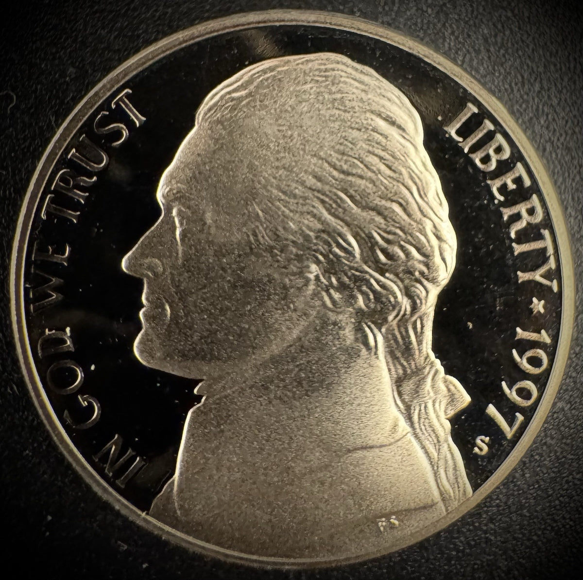 1997-S Jefferson Nickel PROOF DEEP ULTRA CAMEO Coin From US Mint Proof Set0