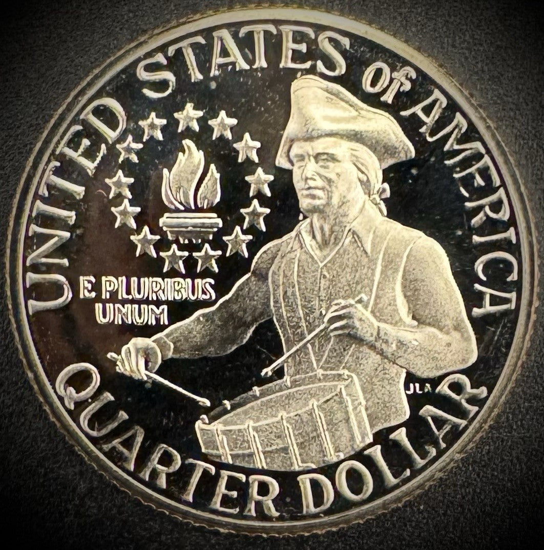 1976-S Washington Quarter PROOF Clad 1776-1976 Bicentennial DEEP ULTRA CAMEO1