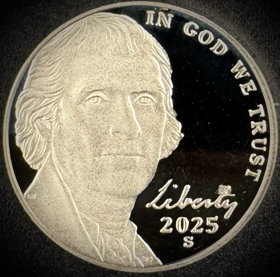 2025-S Jefferson Nickel GEM PROOF DEEP ULTRA CAMEO Coin0