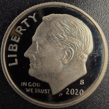 2020-S GEM PROOF Roosevelt Dime 10C Clad DEEP CAMEO Coin0