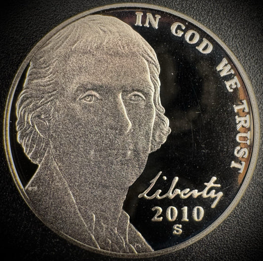 2010-S Jefferson Nickel GEM PROOF DEEP ULTRA CAMEO Coin0